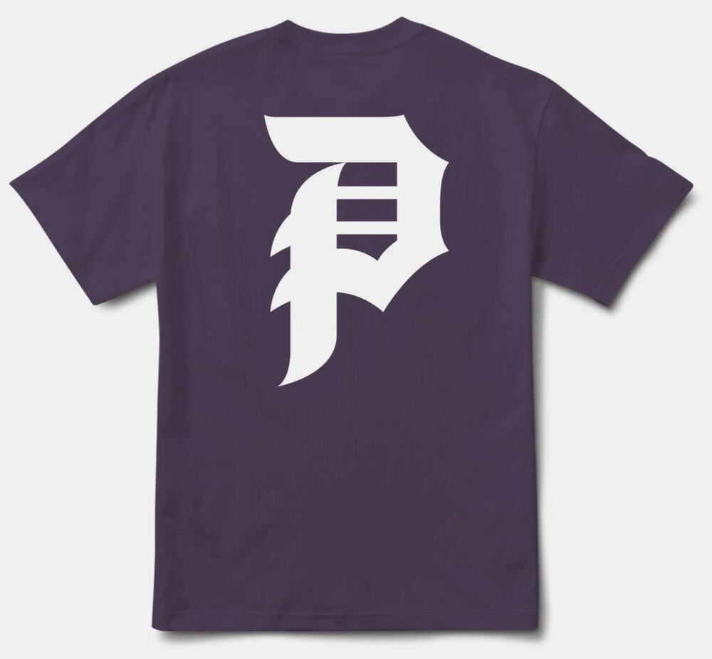 Primitive Skate Men's T-Shirt Dirty P Boxy Heavyweight Tee in Purple
